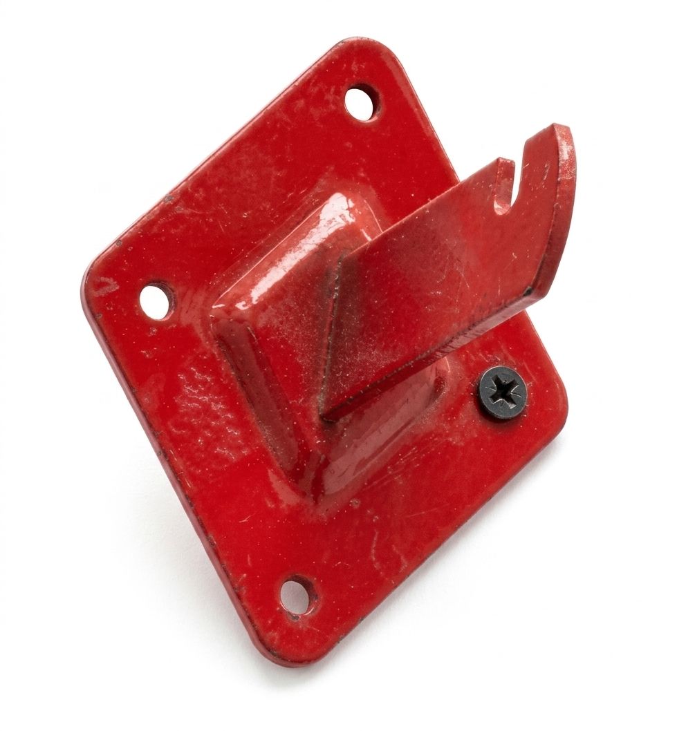 Grid To Wall Hook 4″ – Heavy Duty Display Hook for Grid Panels, Red Finish